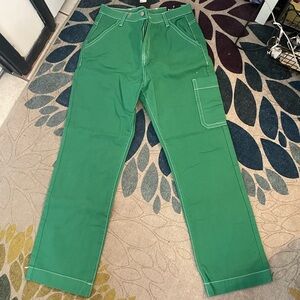 Green Workwear Pants